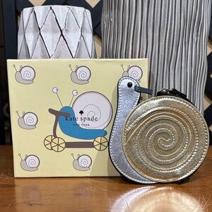 Kate Spade Silver and Gold Snail coin Holder